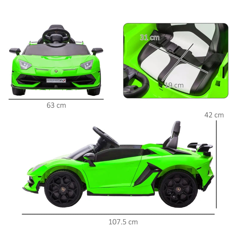 Lamborghini 12V Kids Car with Butterfly Doors & Remote
