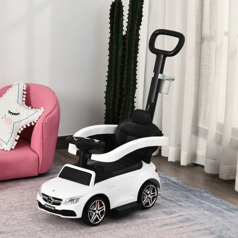 Toddlers Push Along Car Licensed PP Mercedes-Benz Ride On Stroller Red