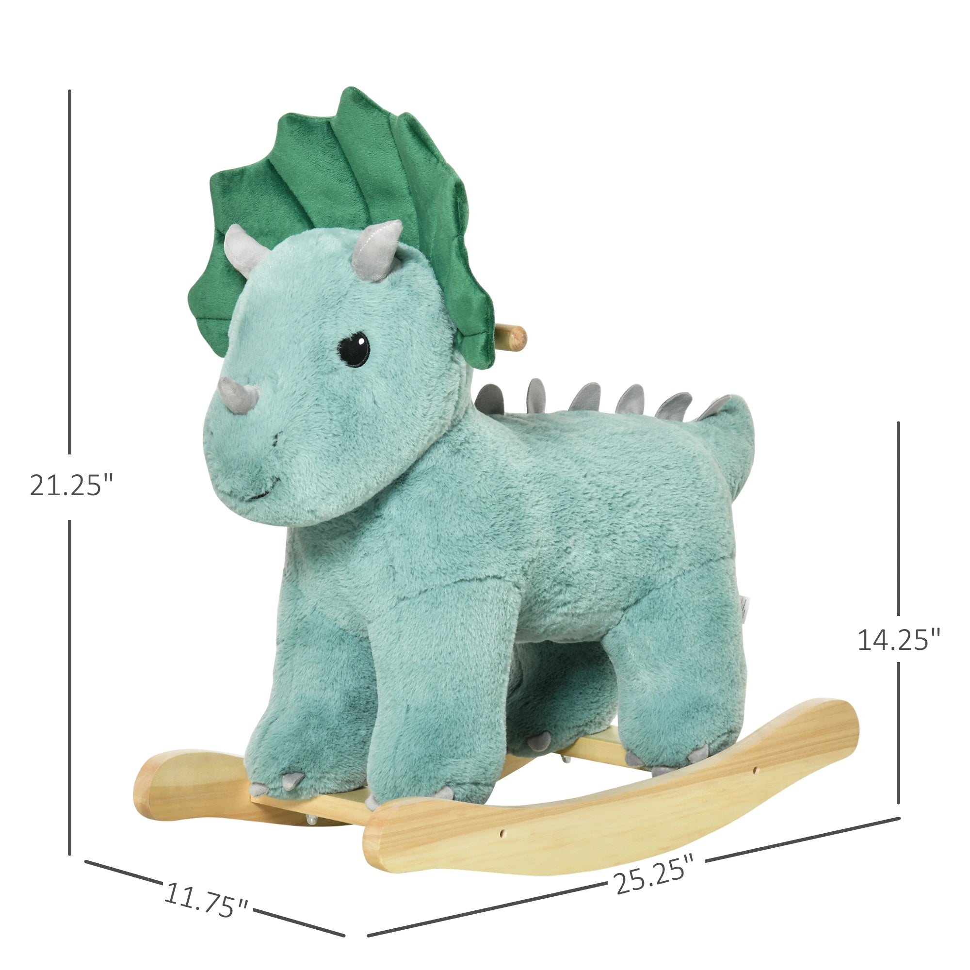 Kids Plush Ride-On Rocking Horse