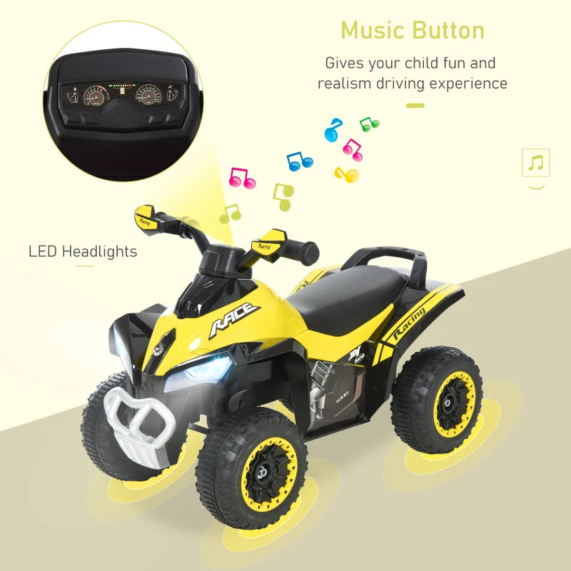 Kids Ride-On Car Walker with Music & Lights, Manual