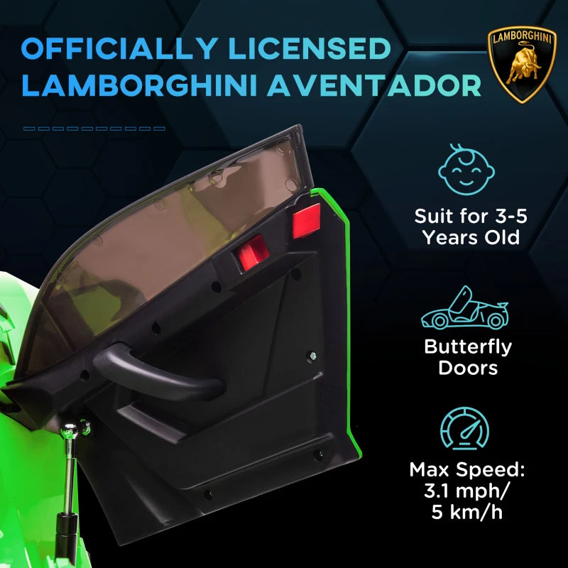 Lamborghini 12V Kids Car with Butterfly Doors & Remote