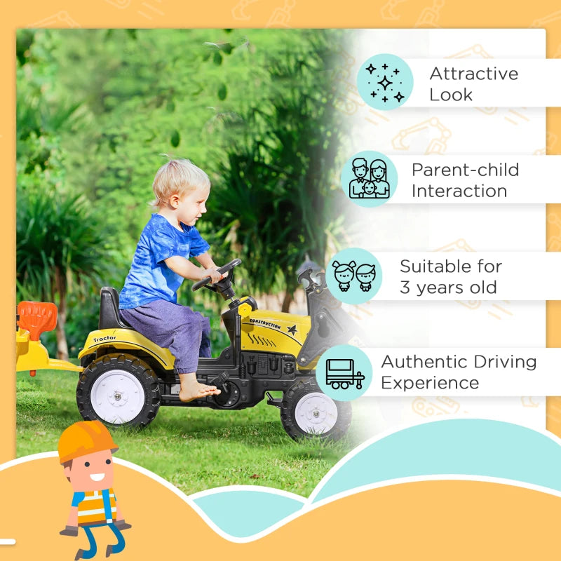 Kids Pedal Go Kart Excavator