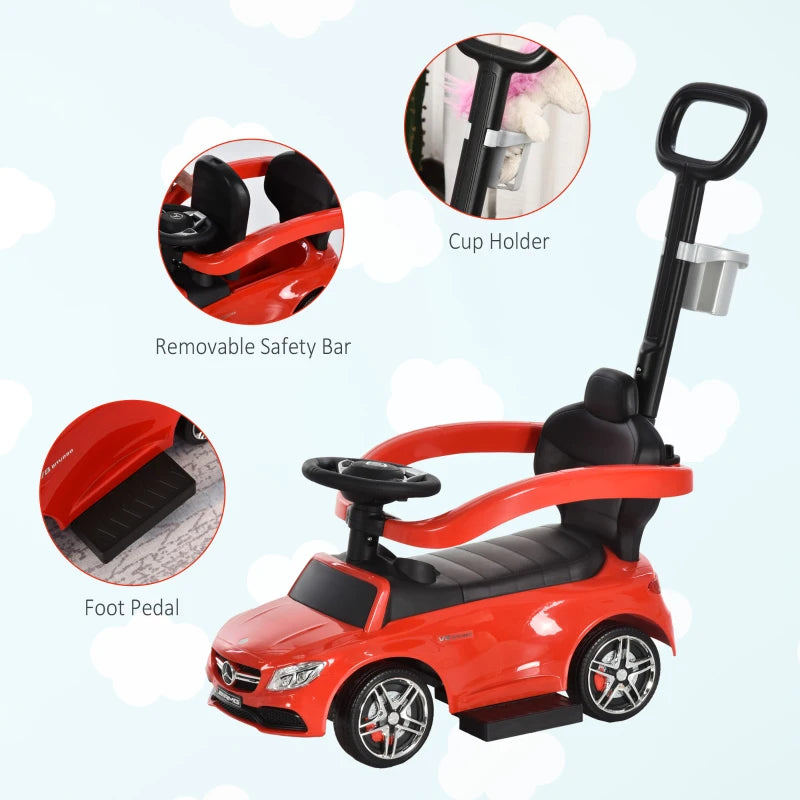 Licensed Mercedes-Benz Toddler Ride-On Push Car