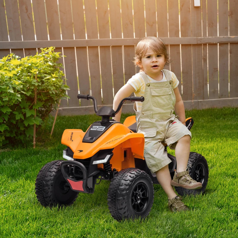 McLaren 12V Kids Quad Bike with Music & Lights, Ages 3-8
