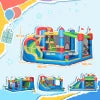 6-in-1 Kids Bouncy Castle with Water Slide & Blower