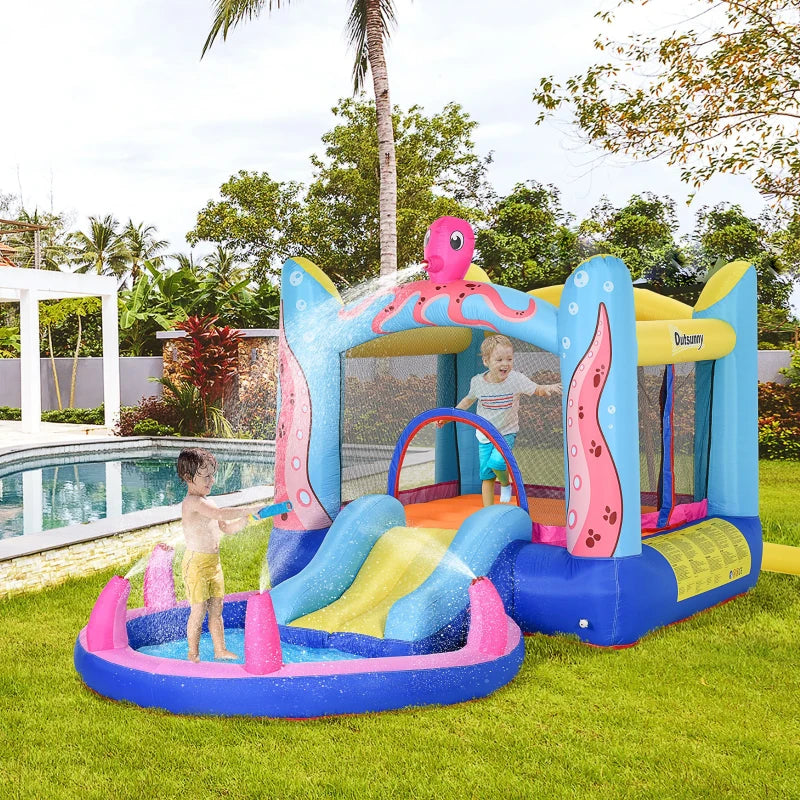 Bounce Castle Inflatable Trampoline Slide Pool Octopus
