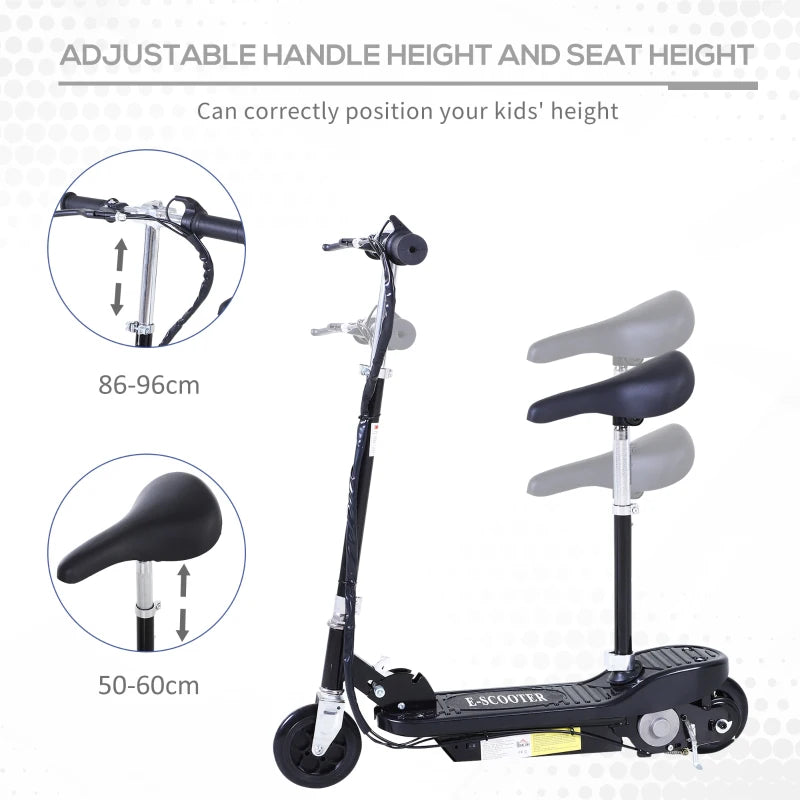 Kids' Outdoor Ride-On Scooter: 120W Motor, 2x12V Battery