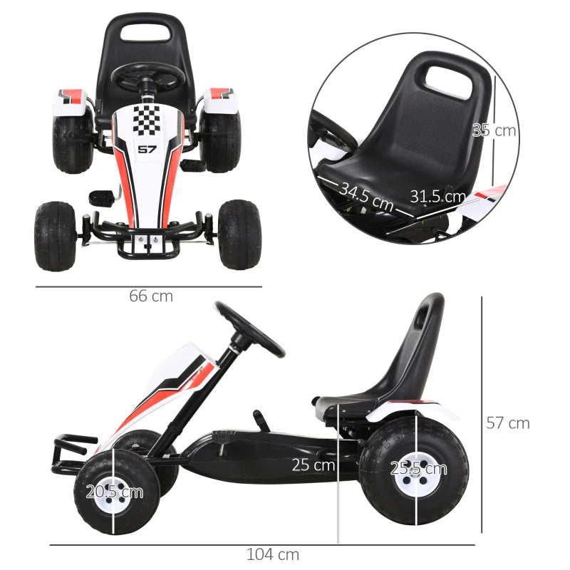 Kids Adjustable Seat Pedal Go-Kart