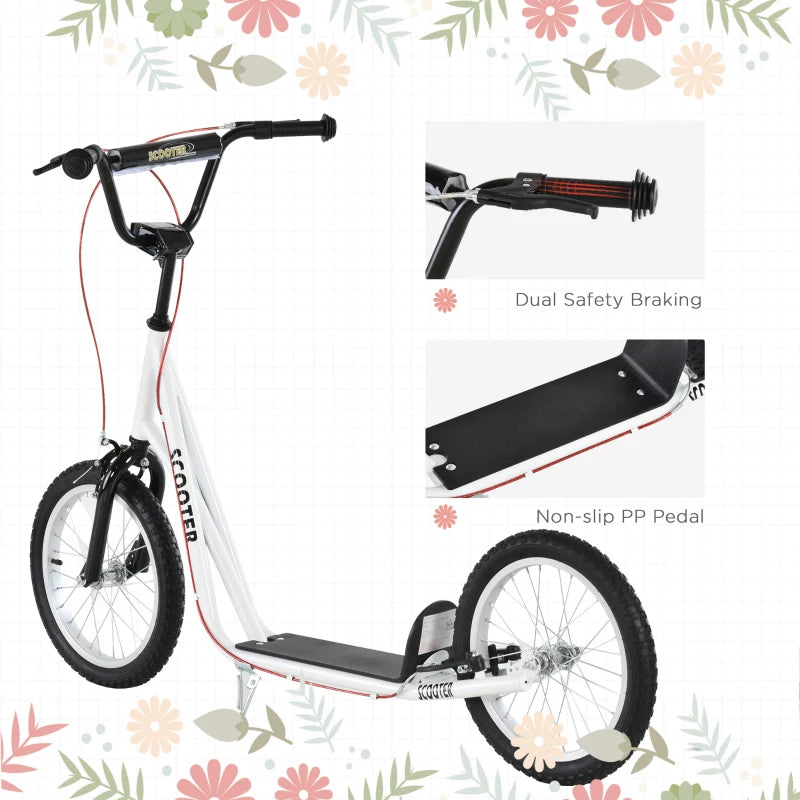 Adjustable Height Kick Scooters for Kids, Dual Brakes
