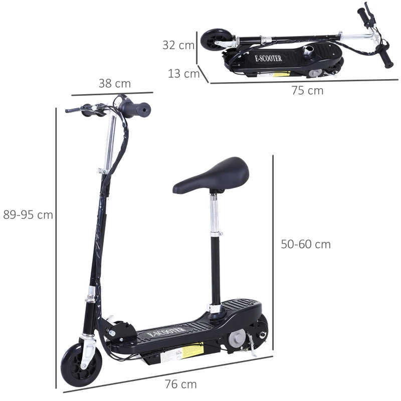 Kids' Outdoor Ride-On Scooter: 120W Motor, 2x12V Battery