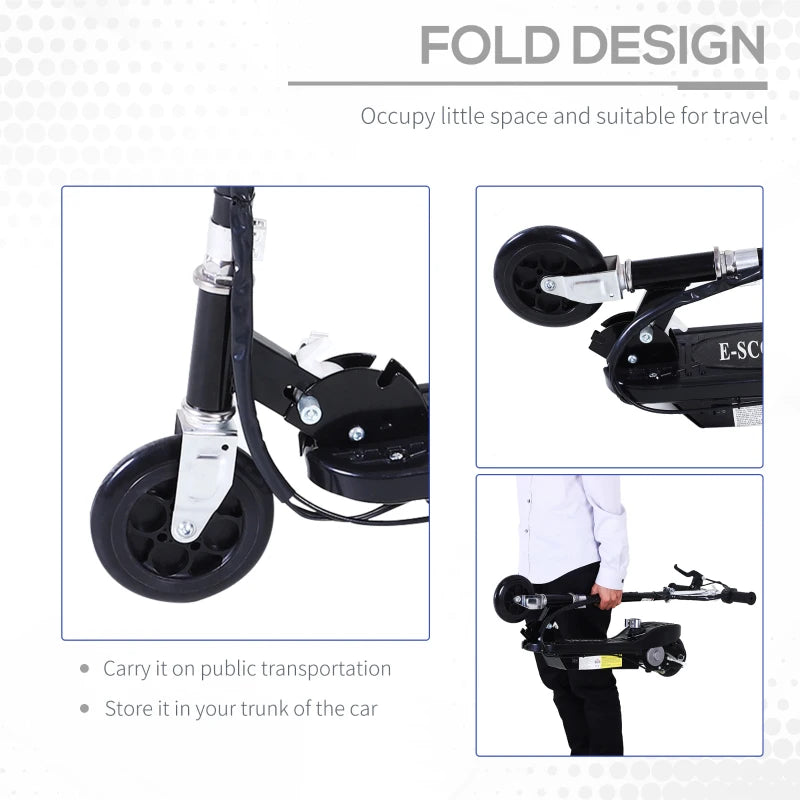 Kids' Outdoor Ride-On Scooter: 120W Motor, 2x12V Battery