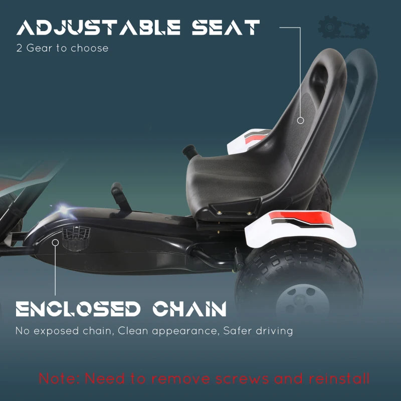 Kids Adjustable Seat Pedal Go-Kart