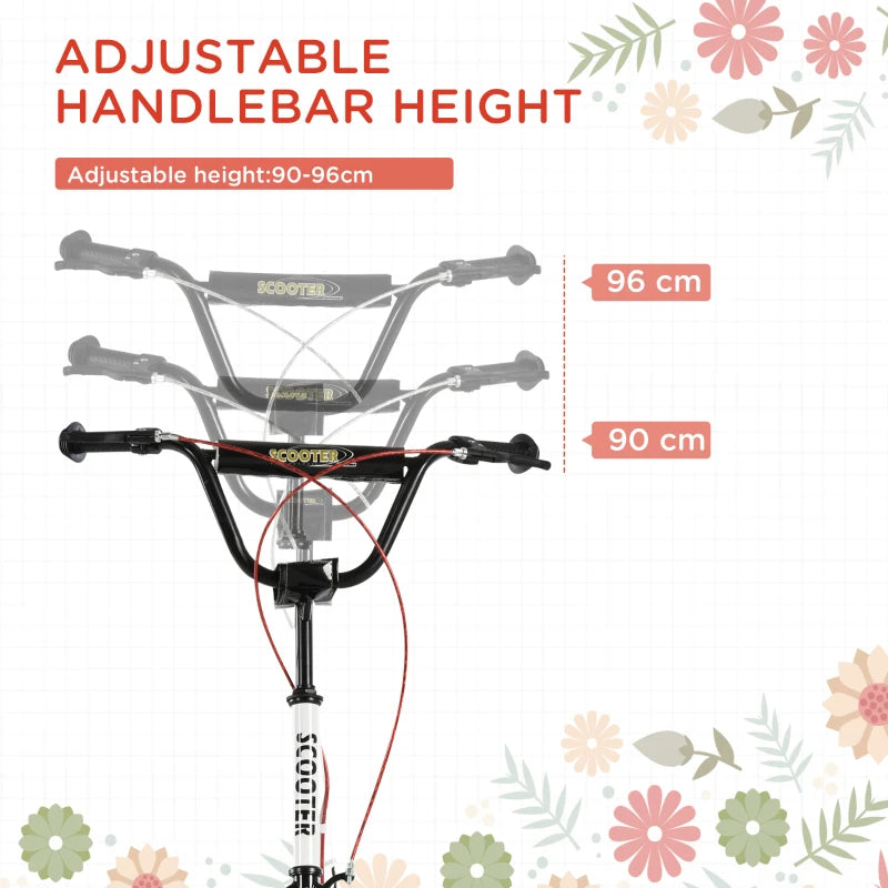 Adjustable Height Kick Scooters for Kids, Dual Brakes