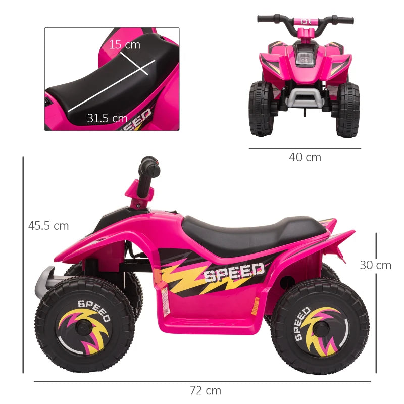 6V Electric Ride-On ATV Toy Quad: Forward/Reverse